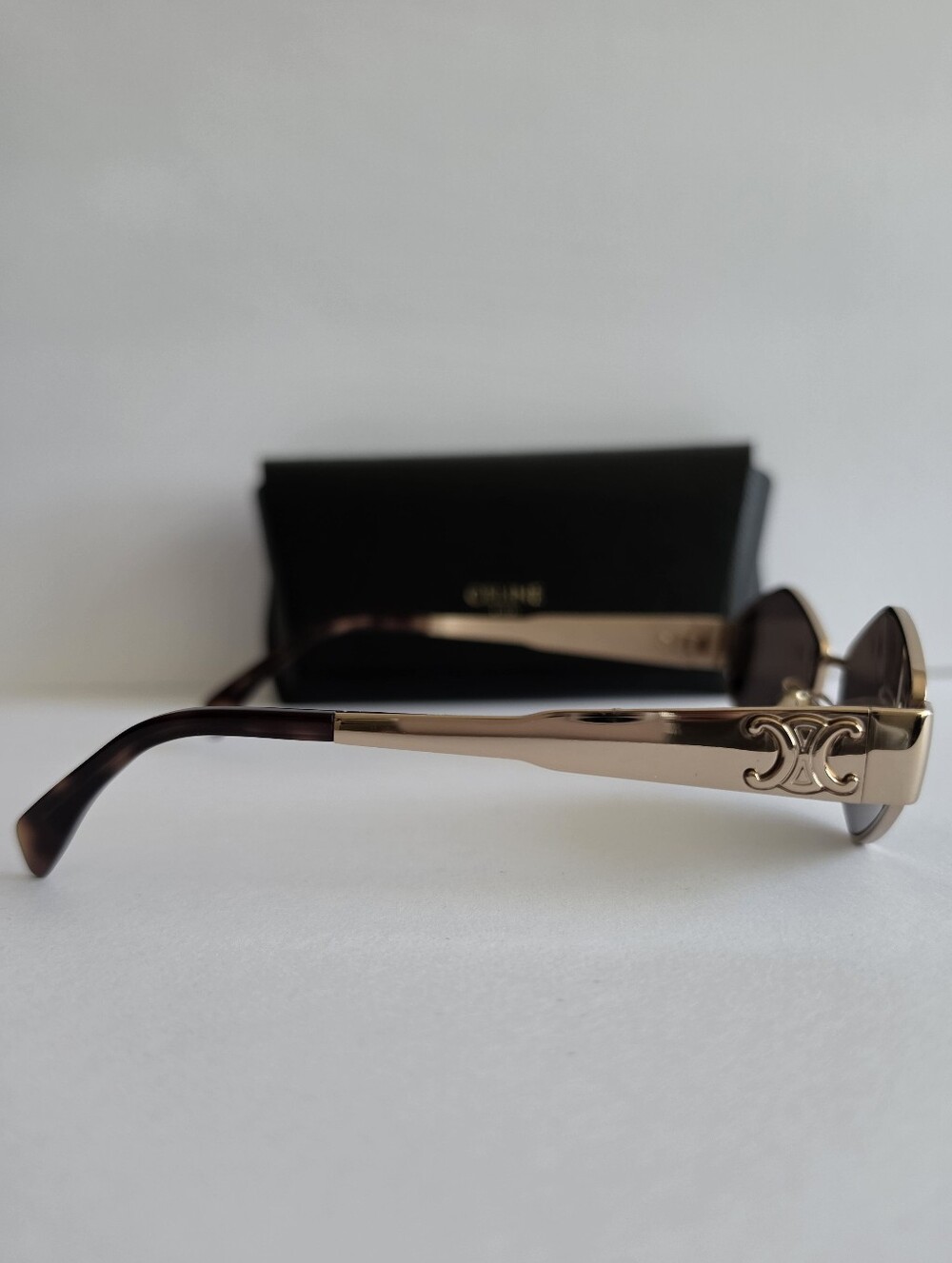CELINE Metal Triomphe Geometric Sunglasses - Picture 4 of 11